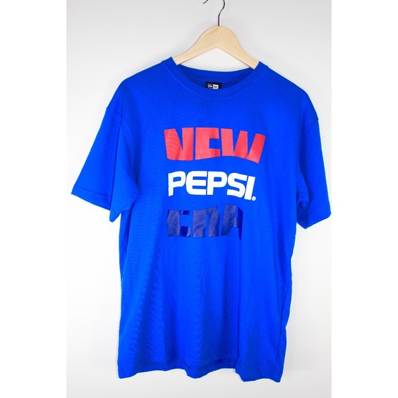 New Era | Shirts | Rare Nwt Japanese New Era X Pepsi Collab Tee Blue |  Poshmark
